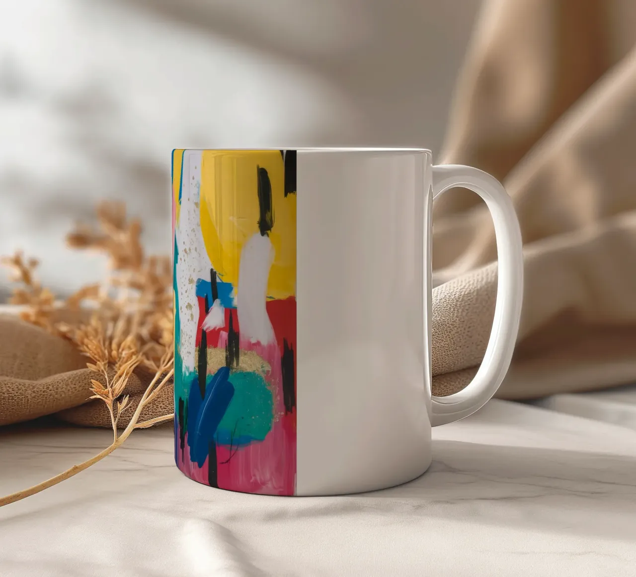 Medley di tinte effervescenti tazza in ceramica da Sublime Layers