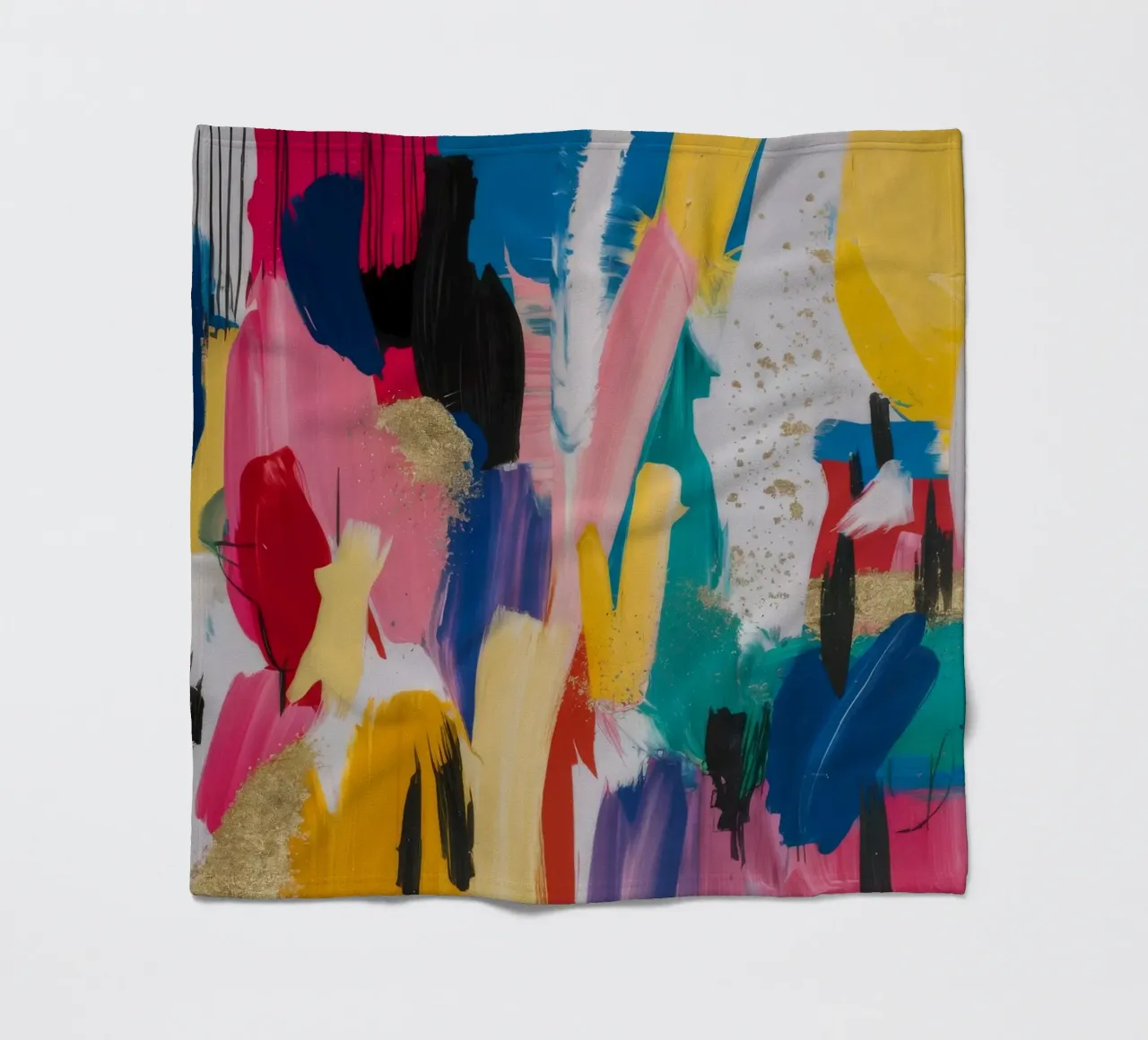 Effervescent Hue Medley fleece blanket by Sublime Layers