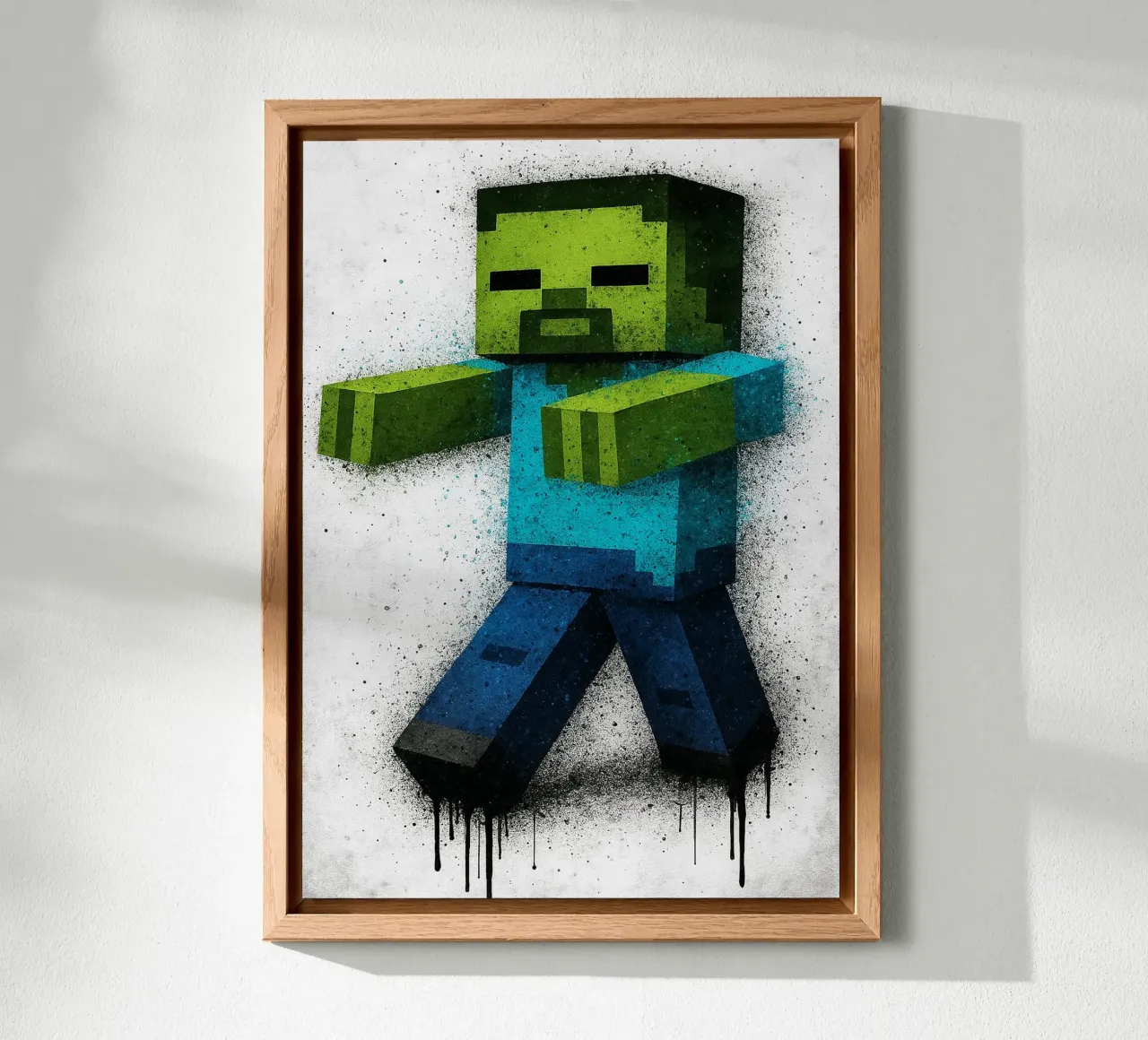 Steve Zombie alluminio dibond da FreeArtStudio