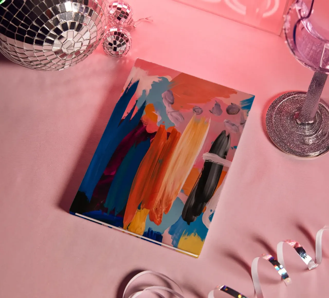 Fiery Azure Gestures notebook by Sublime Layers