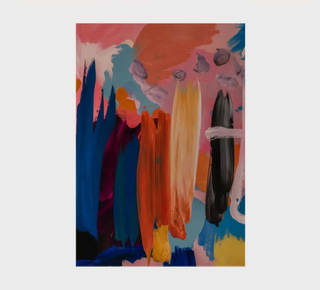 Fiery Azure Gestures notebook by Sublime Layers