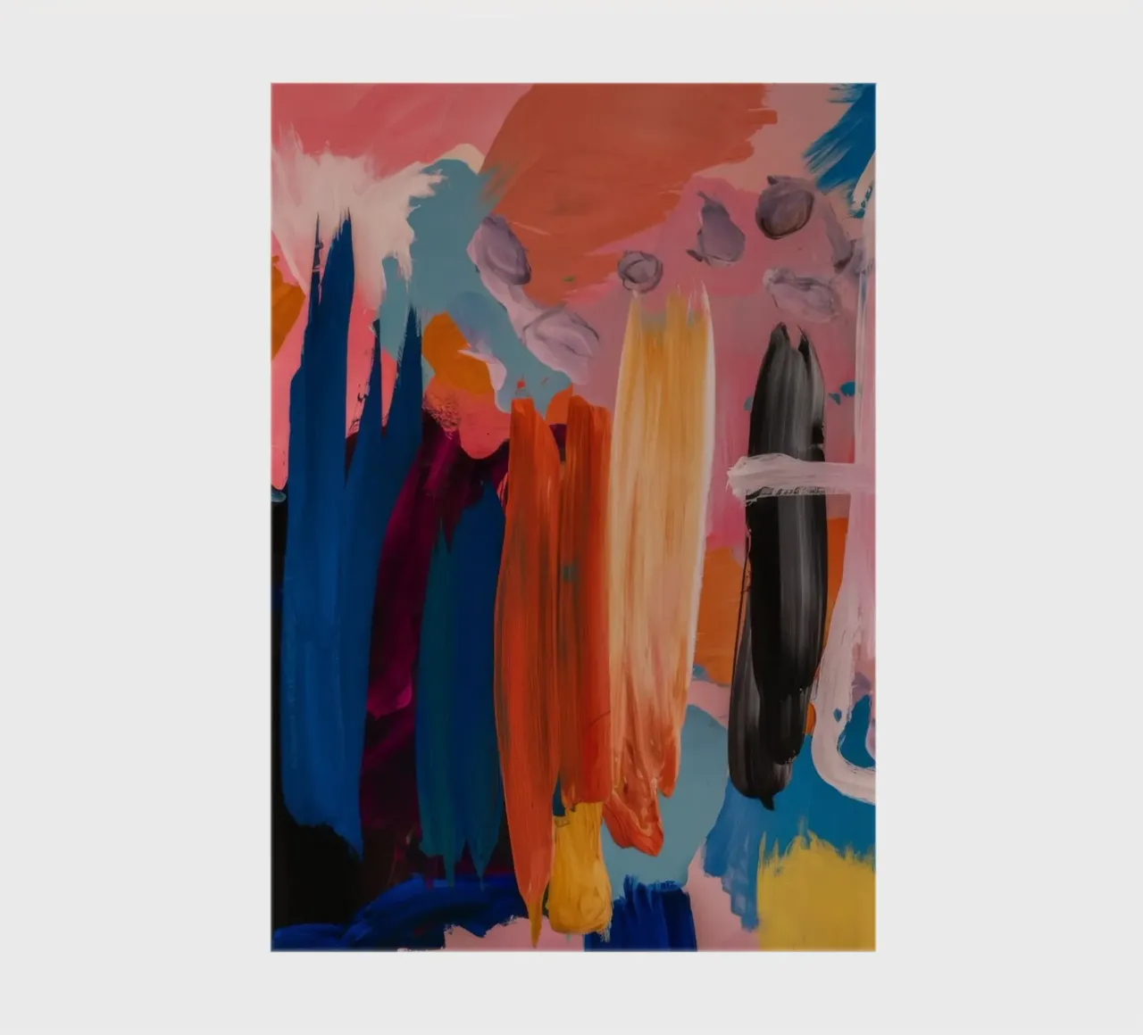 Fiery Azure Gestures Notizbuch von Sublime Layers