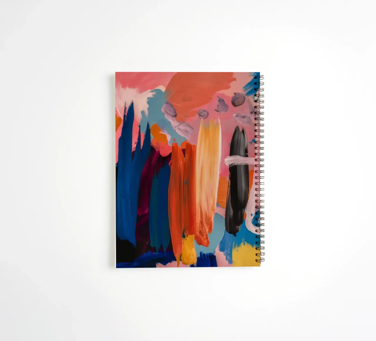 Fiery Azure Gestures spiral notebook by Sublime Layers