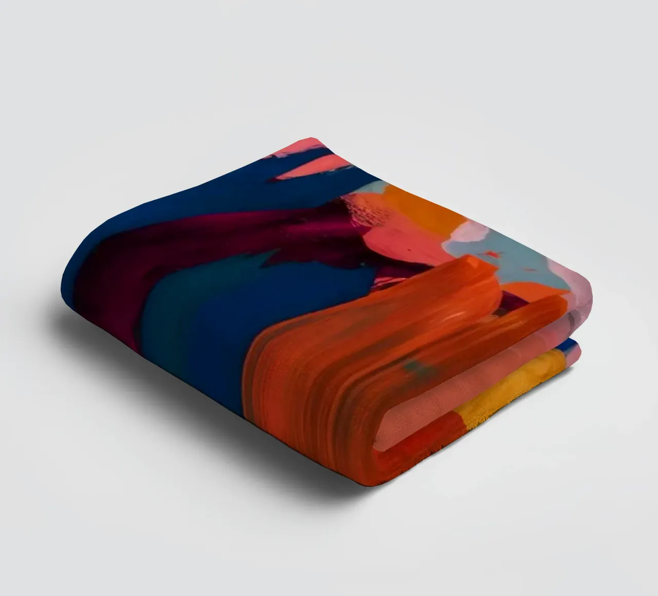 Fiery Azure Gestures towel by Sublime Layers