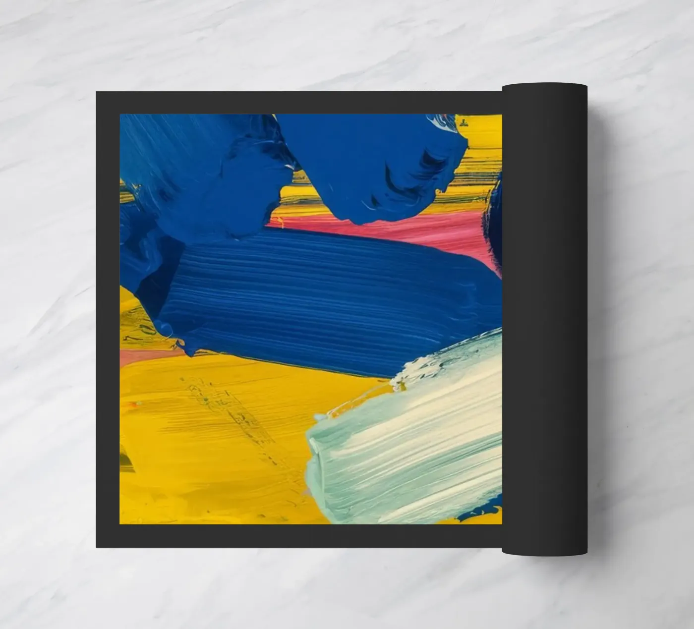 Luminous Stroke Play doormat by Sublime Layers