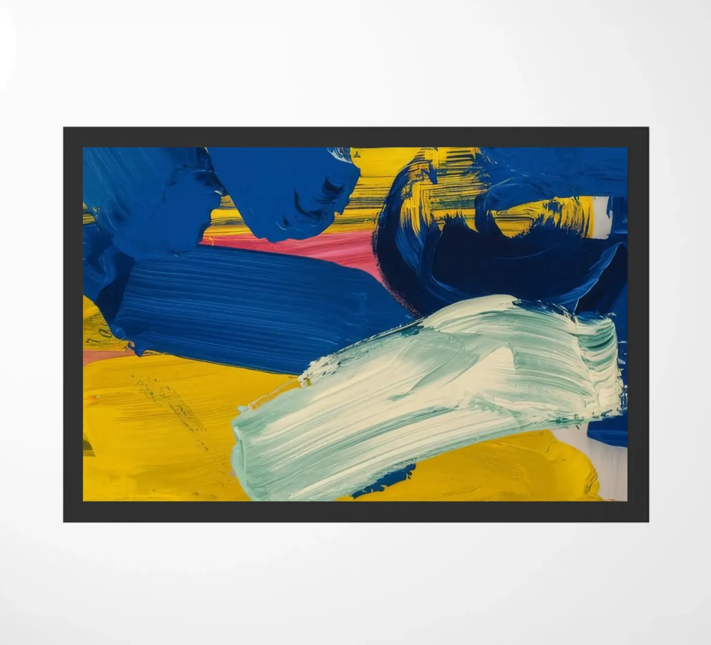 Luminous Stroke Play doormat by Sublime Layers