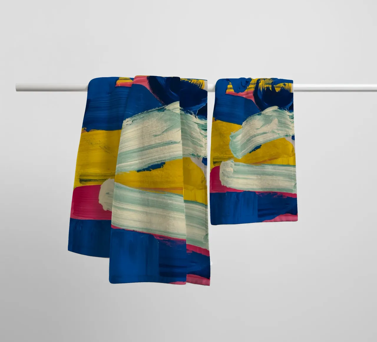 Luminous Stroke Play towel by Sublime Layers