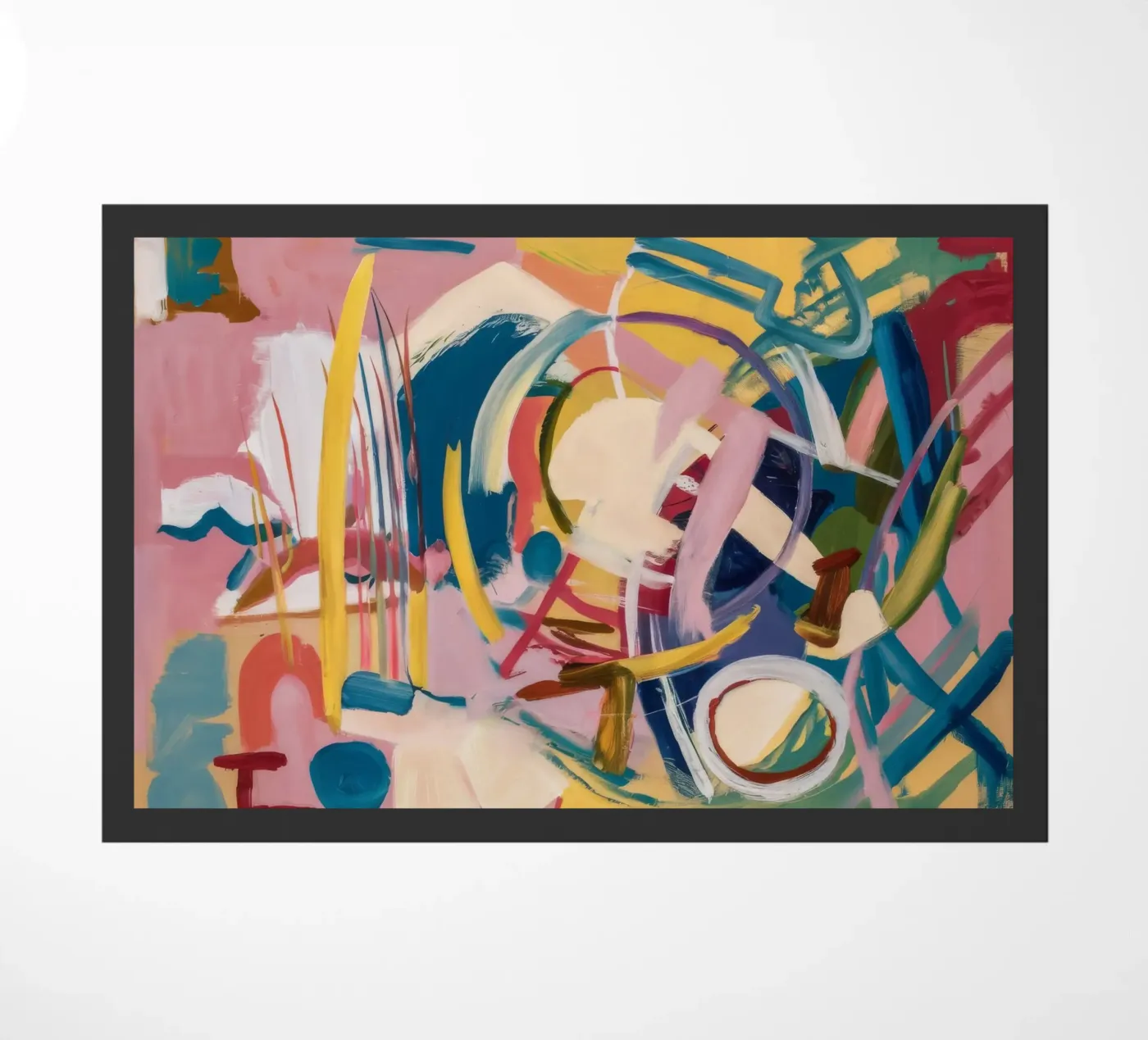 Whimsical Circle Dance doormat by Sublime Layers