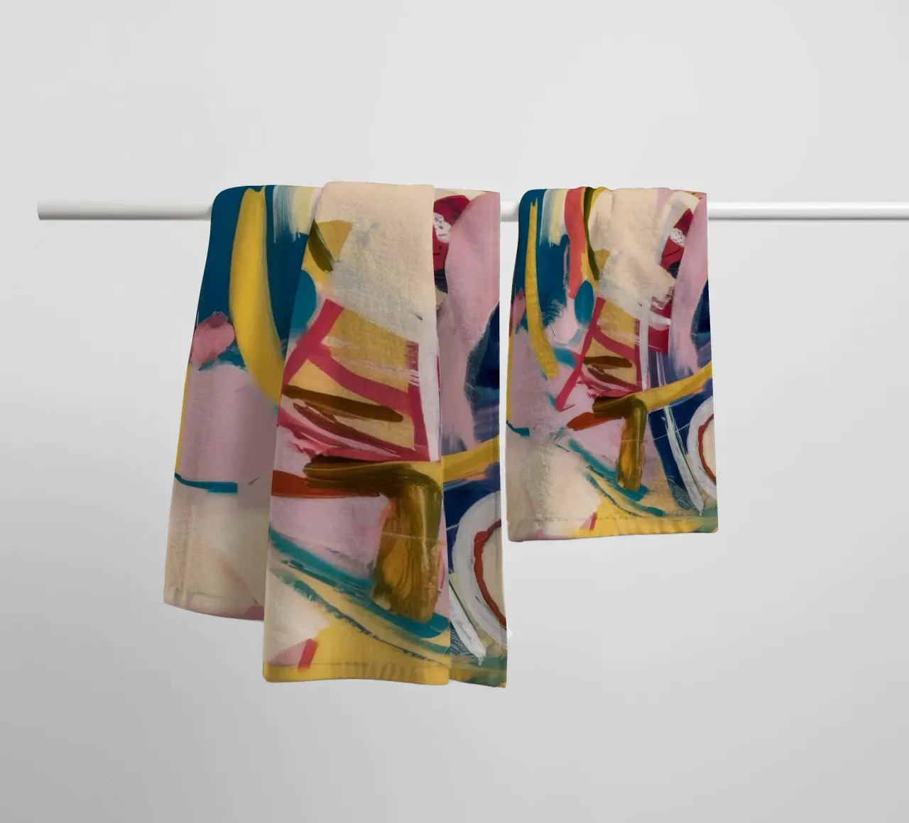 Whimsical Circle Dance towel by Sublime Layers