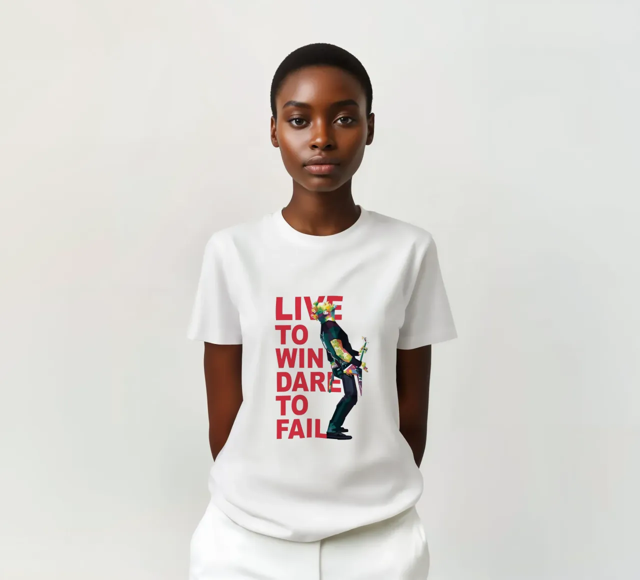 Vivere per vincere osare per fallire t-shirt da Alkahfsmart