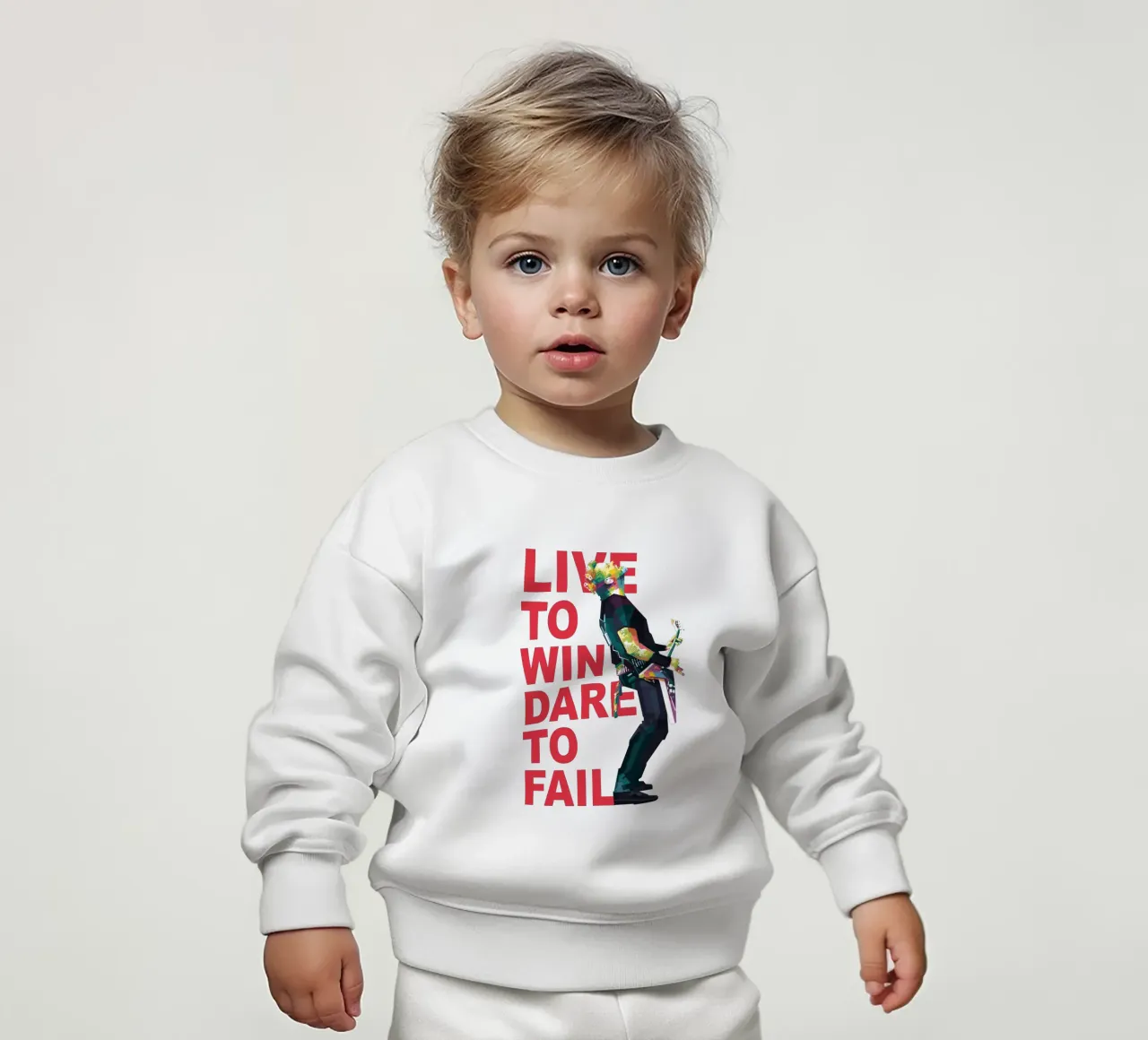 Vivere per vincere osare per fallire felpa neonato da Alkahfsmart