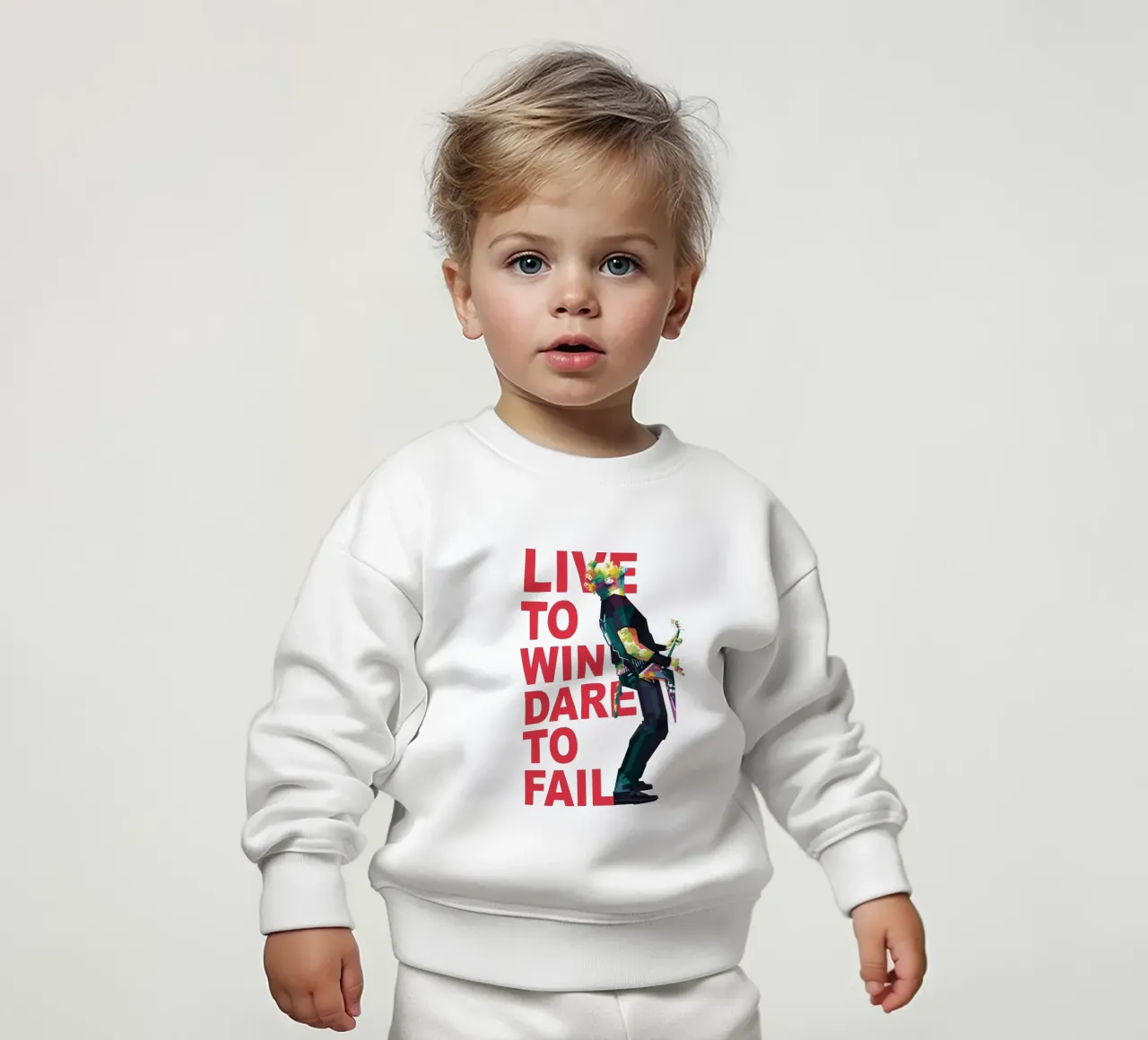 Vivre pour gagner, oser pour échouer sweat pour bébé de Alkahfsmart