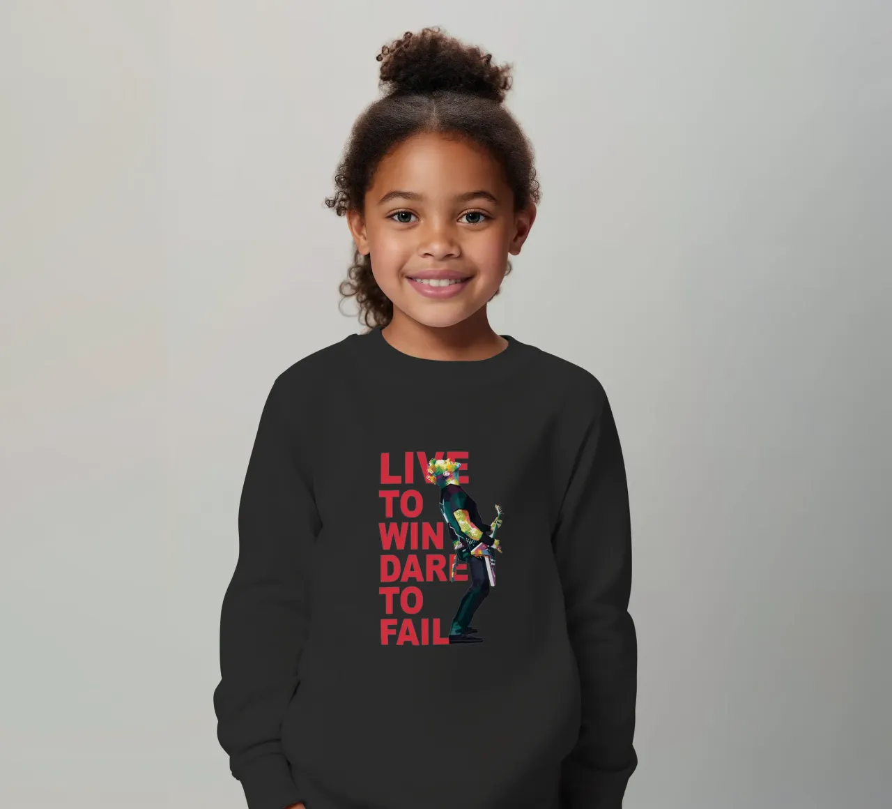 Vivere per vincere osare per fallire felpa bambino da Alkahfsmart