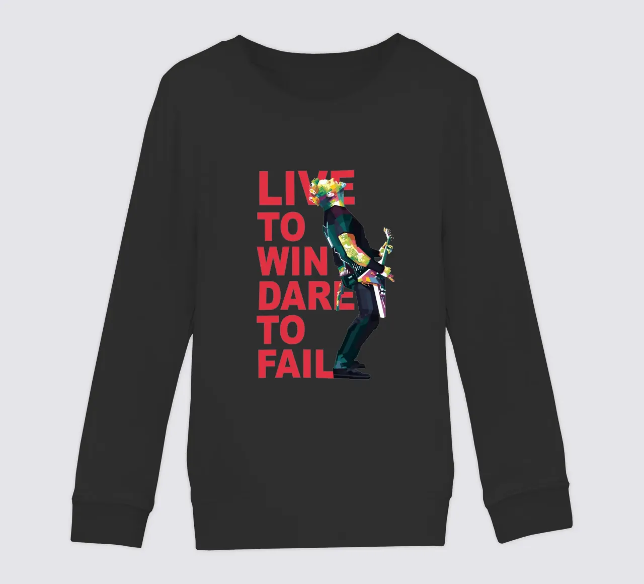 Vivere per vincere osare per fallire felpa bambino da Alkahfsmart