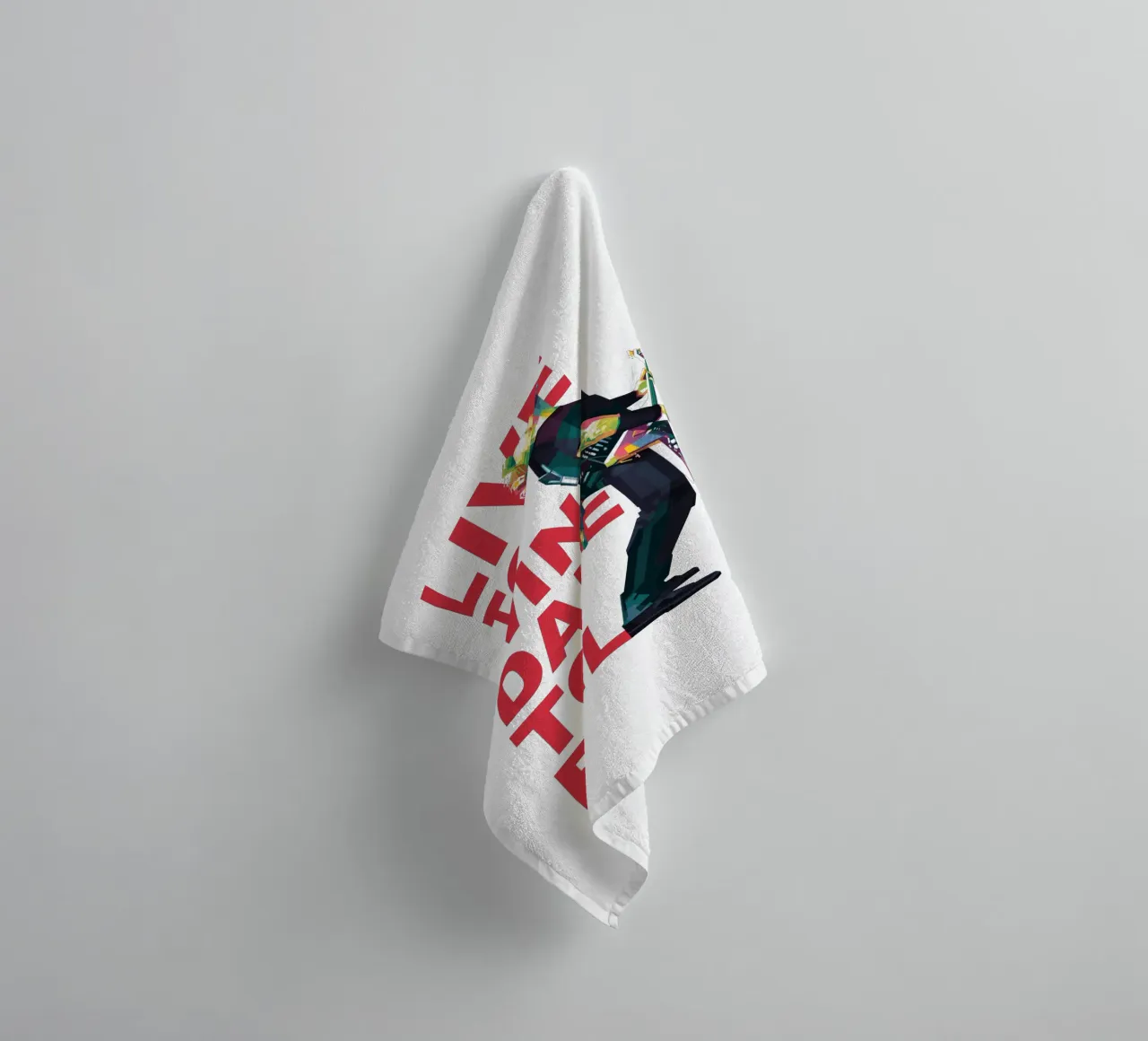 Vivere per vincere osare per fallire asciugamano da bagno da Alkahfsmart