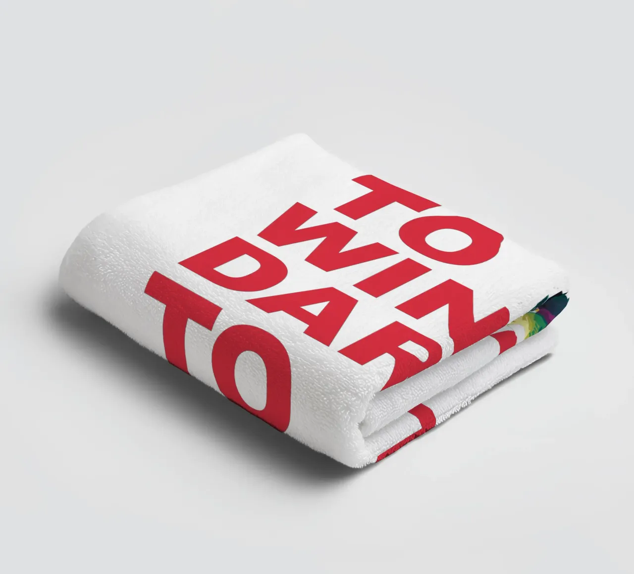 Vivere per vincere osare per fallire asciugamano da bagno da Alkahfsmart