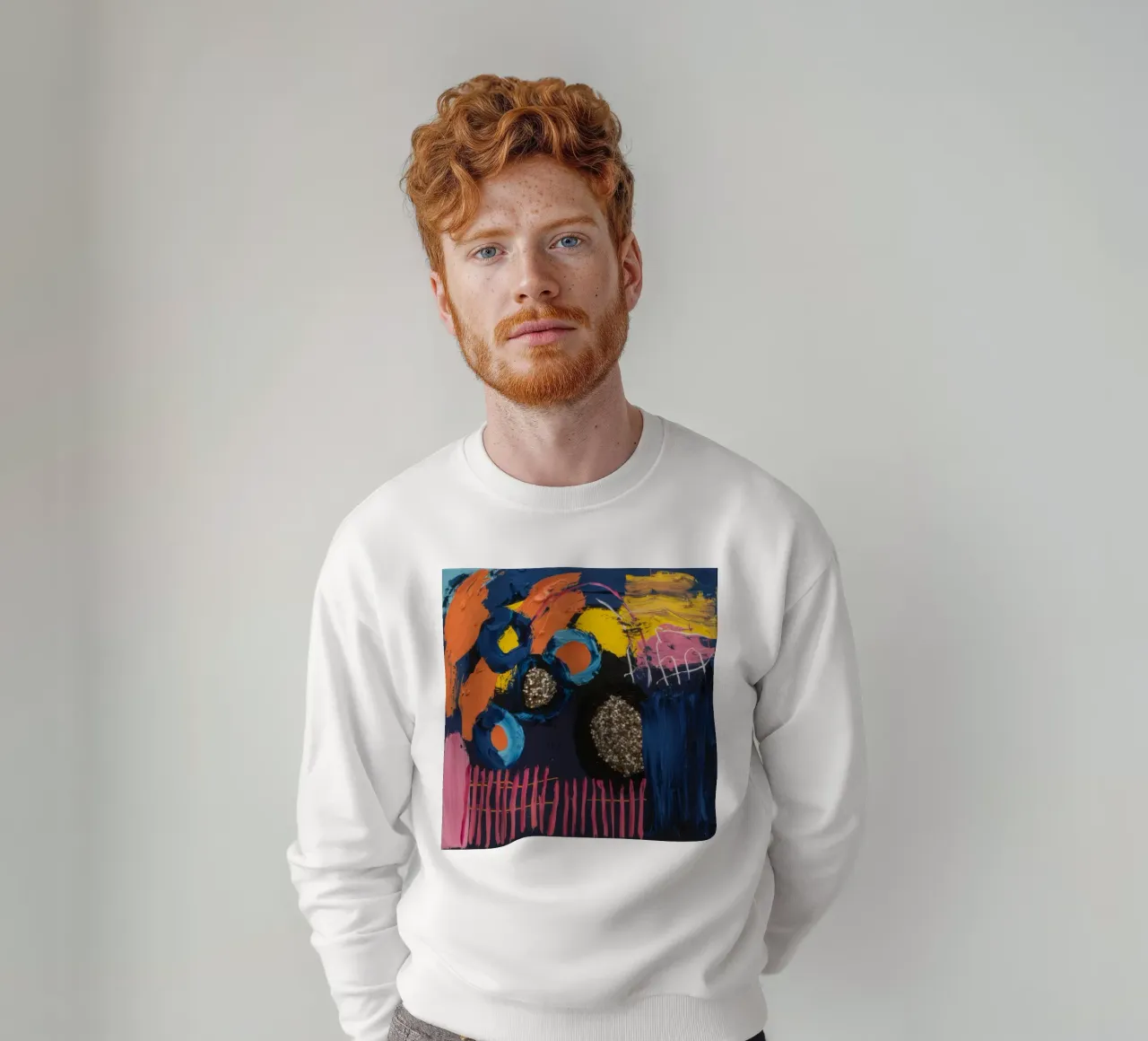 Cosmic Spark Grid sweatshirt by Sublime Layers