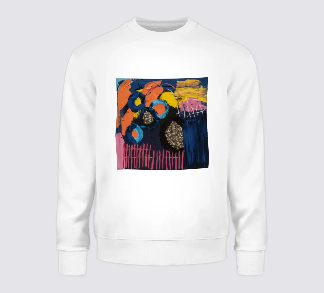 Cosmic Spark Grid sweatshirt by Sublime Layers