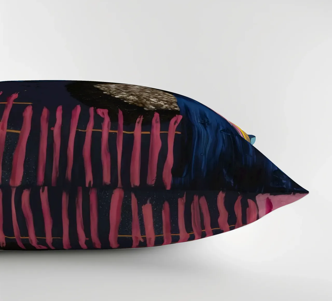 Cosmic Spark Grid decorative cushion by Sublime Layers