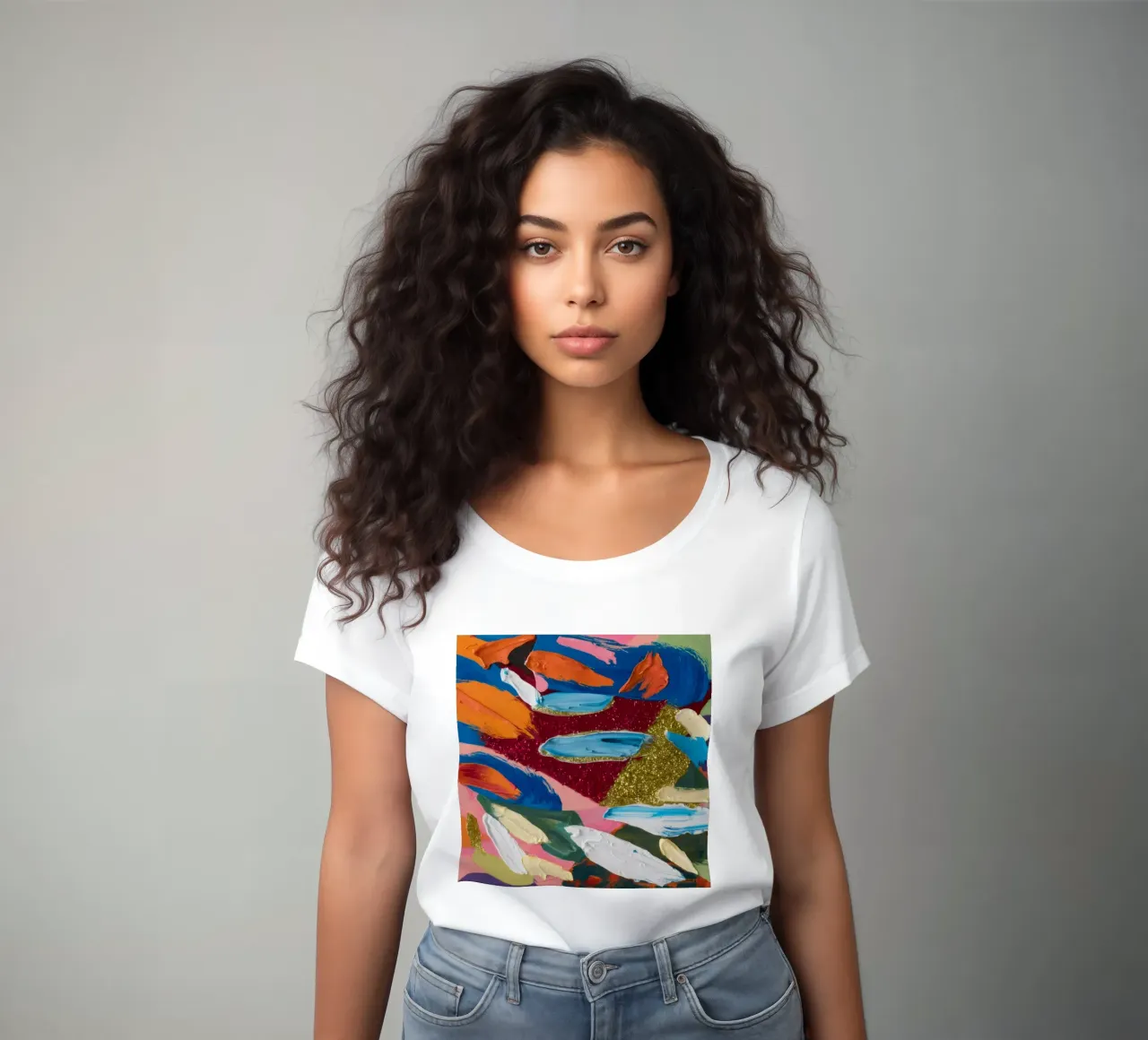 Fragment doré Joy t-shirt ajusté pour femmes de Sublime Layers