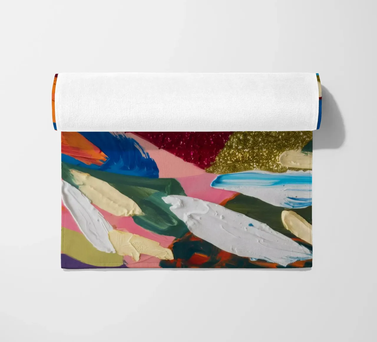Gilded Fragment Joy beach towel by Sublime Layers