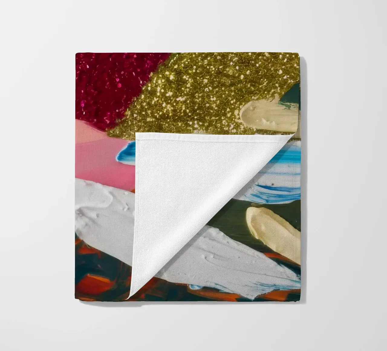 Gilded Fragment Joy beach towel by Sublime Layers