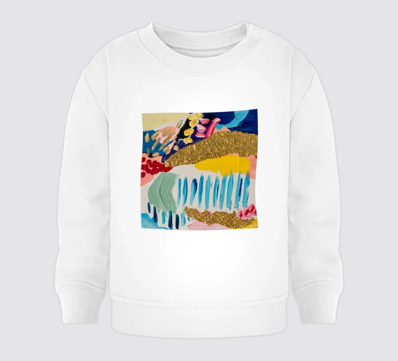 Ruscelli d'oro glaciale felpa neonato da Sublime Layers