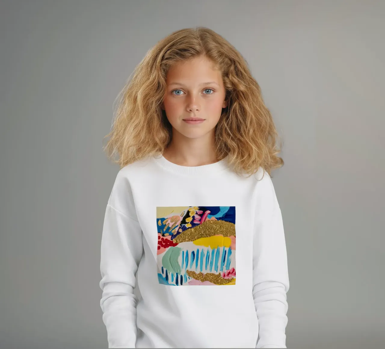 Ruscelli d'oro glaciale felpa bambino da Sublime Layers