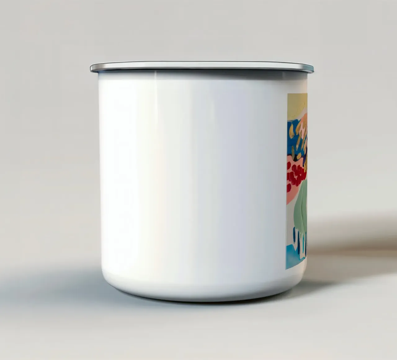 Ruscelli d'oro glaciale tazza in smalto da Sublime Layers