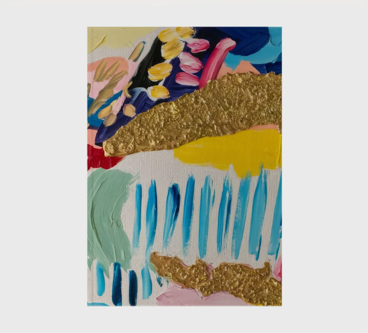 Glacial Gold Streams notebook by Sublime Layers