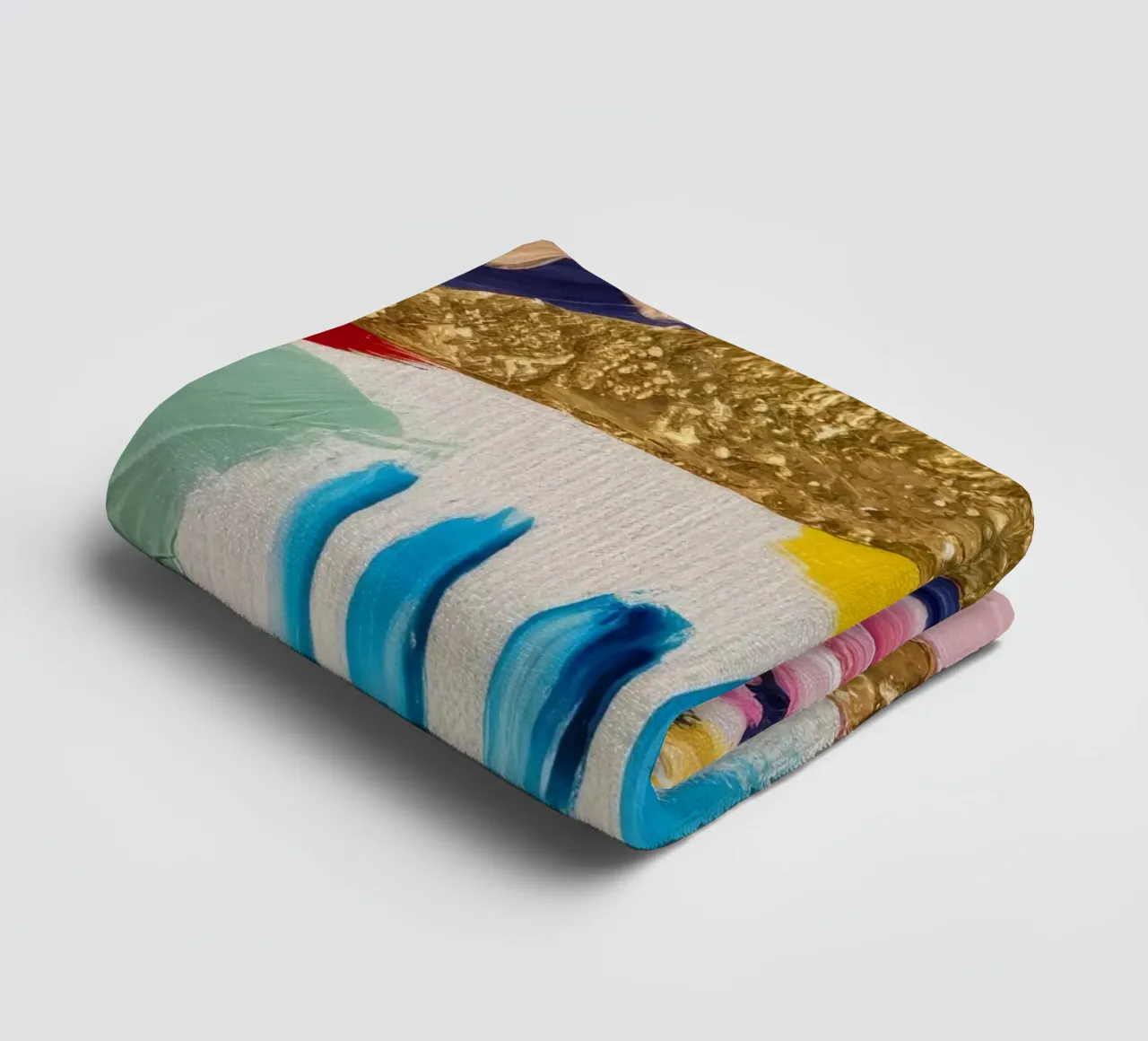 Ruscelli d'oro glaciale asciugamano da bagno da Sublime Layers