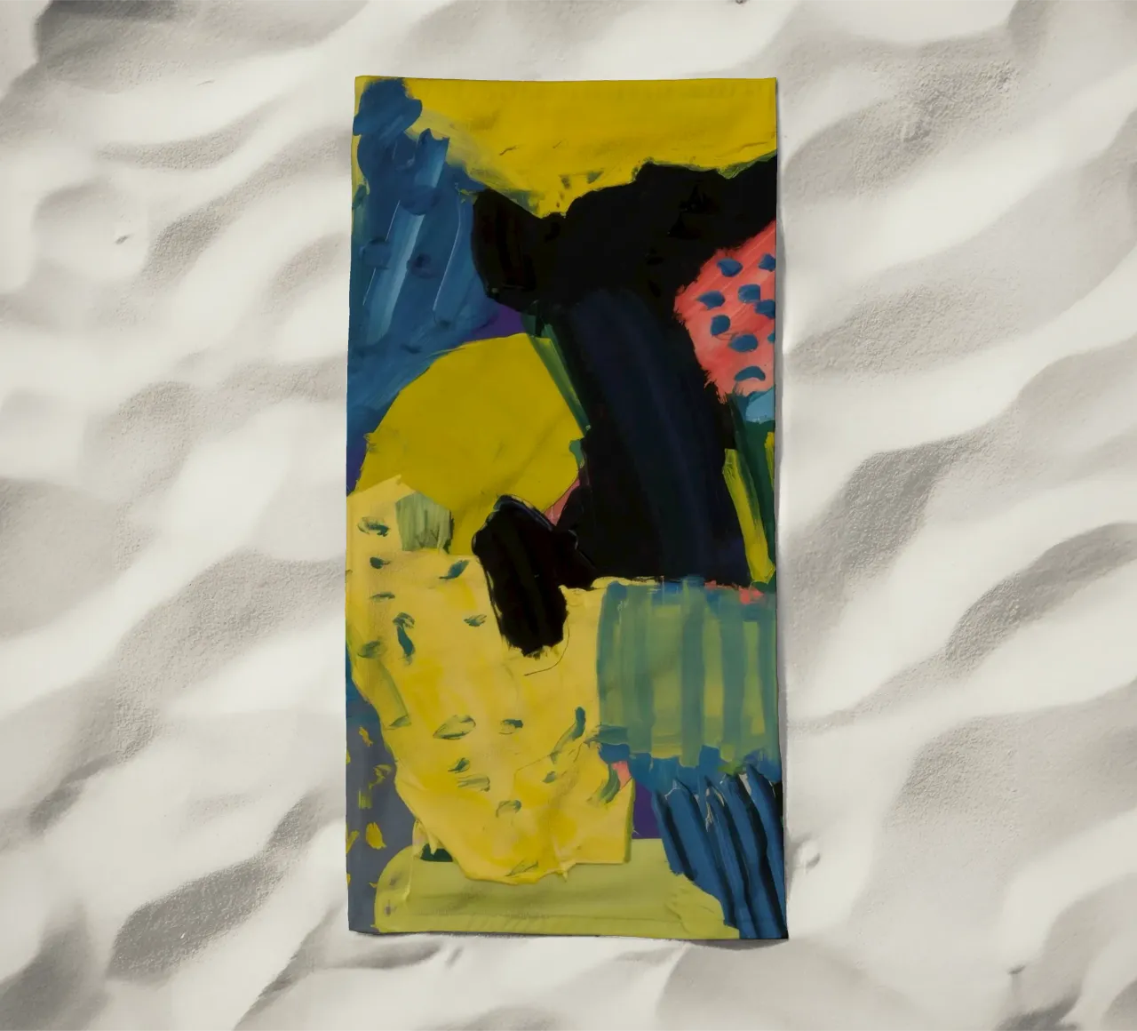 Citrine Block Rhapsody beach towel by Sublime Layers