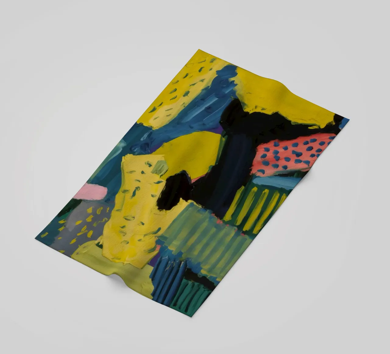 Citrine Block Rhapsody beach towel by Sublime Layers