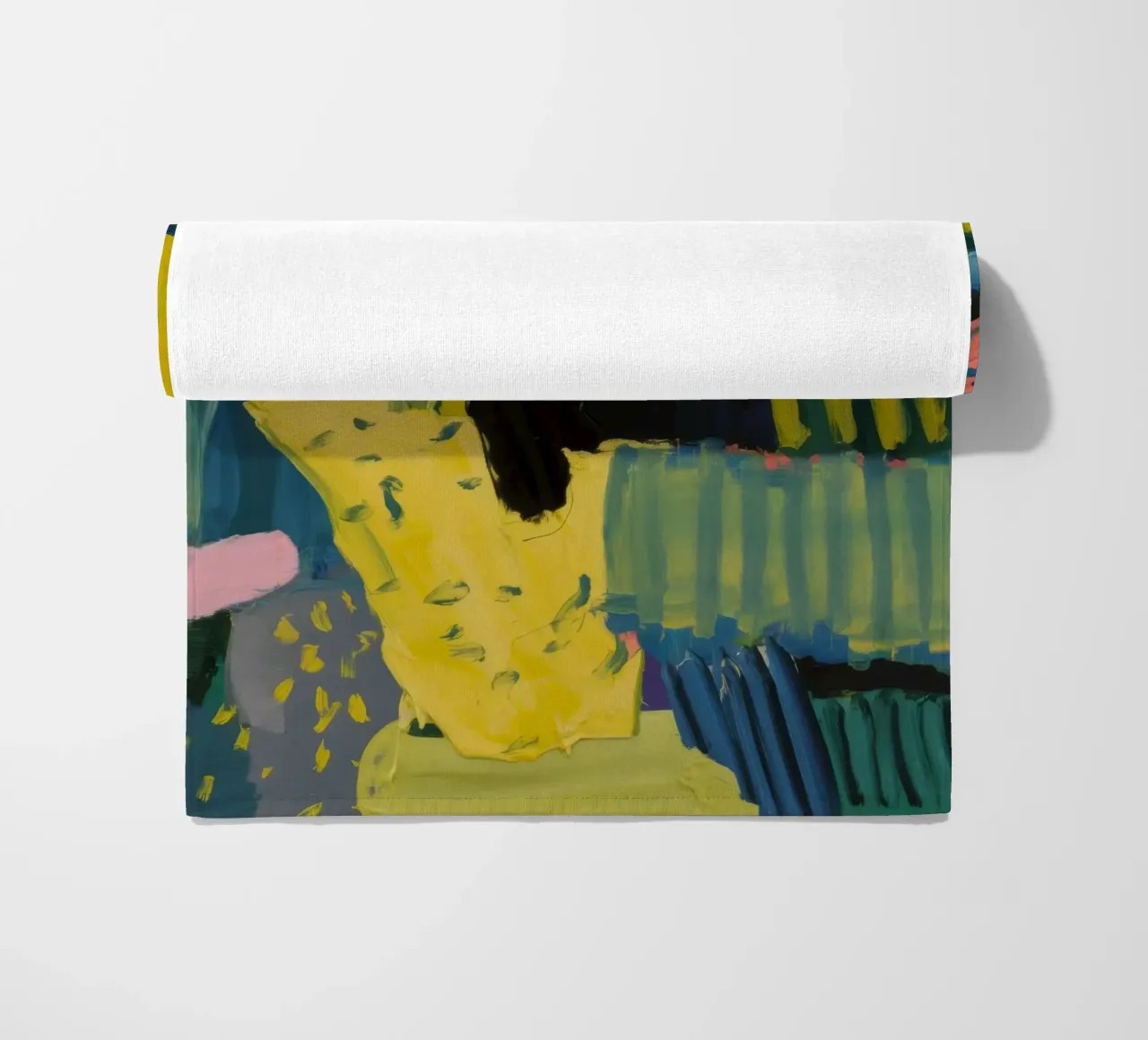 Citrine Block Rhapsody beach towel by Sublime Layers