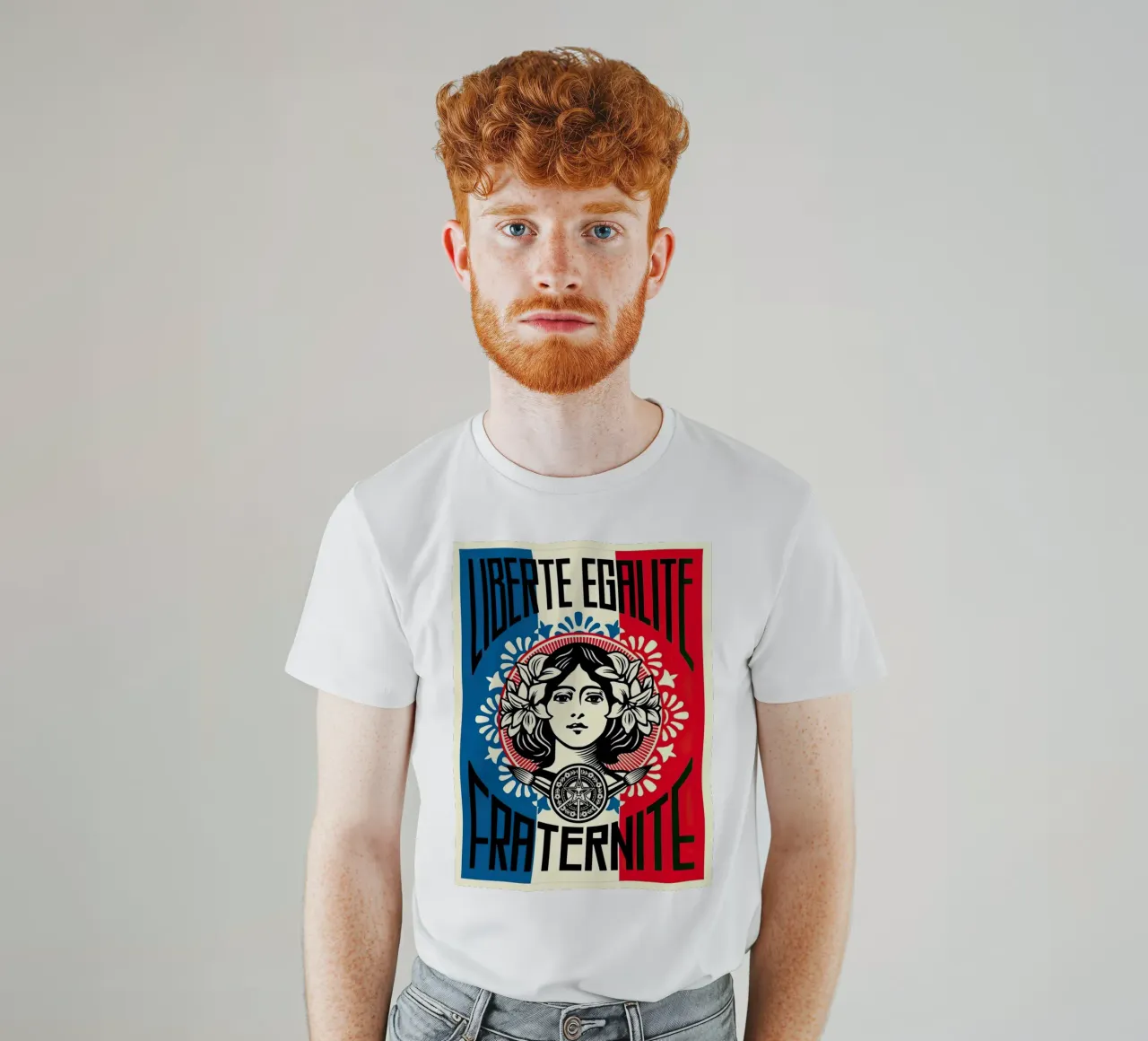 Liberte Egalite Fraternite t-shirt da American Poster