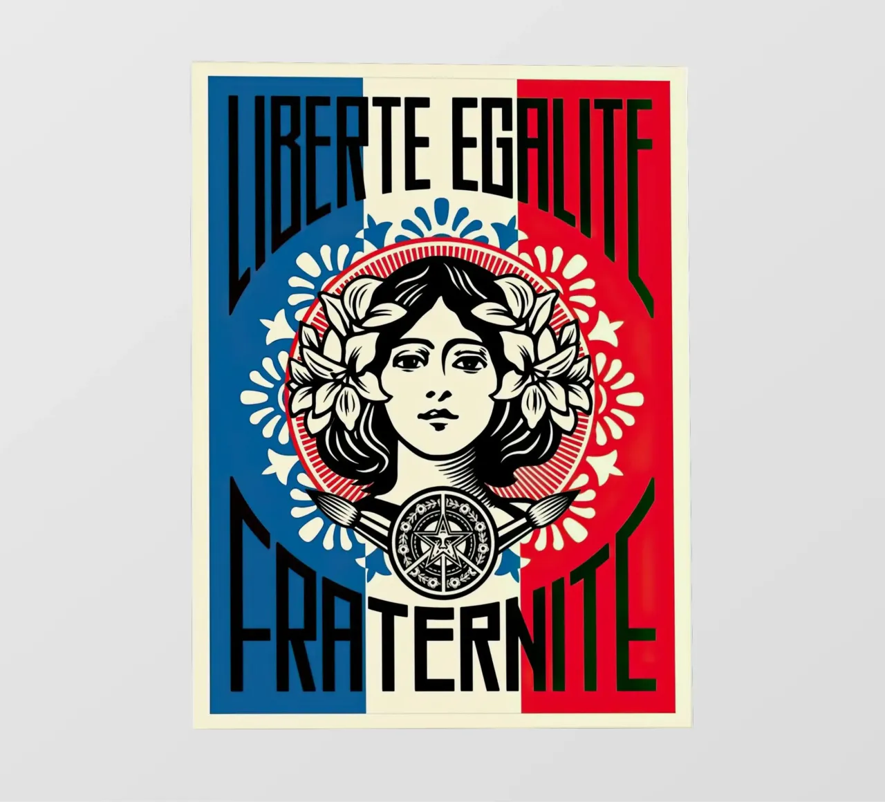 Liberte Egalite Fraternite telo in pvc da American Poster