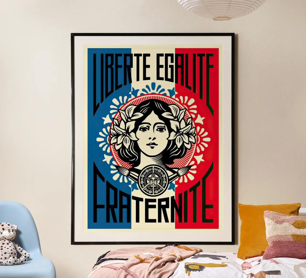 Liberte Egalite Fraternite carta hahnemühle da American Poster