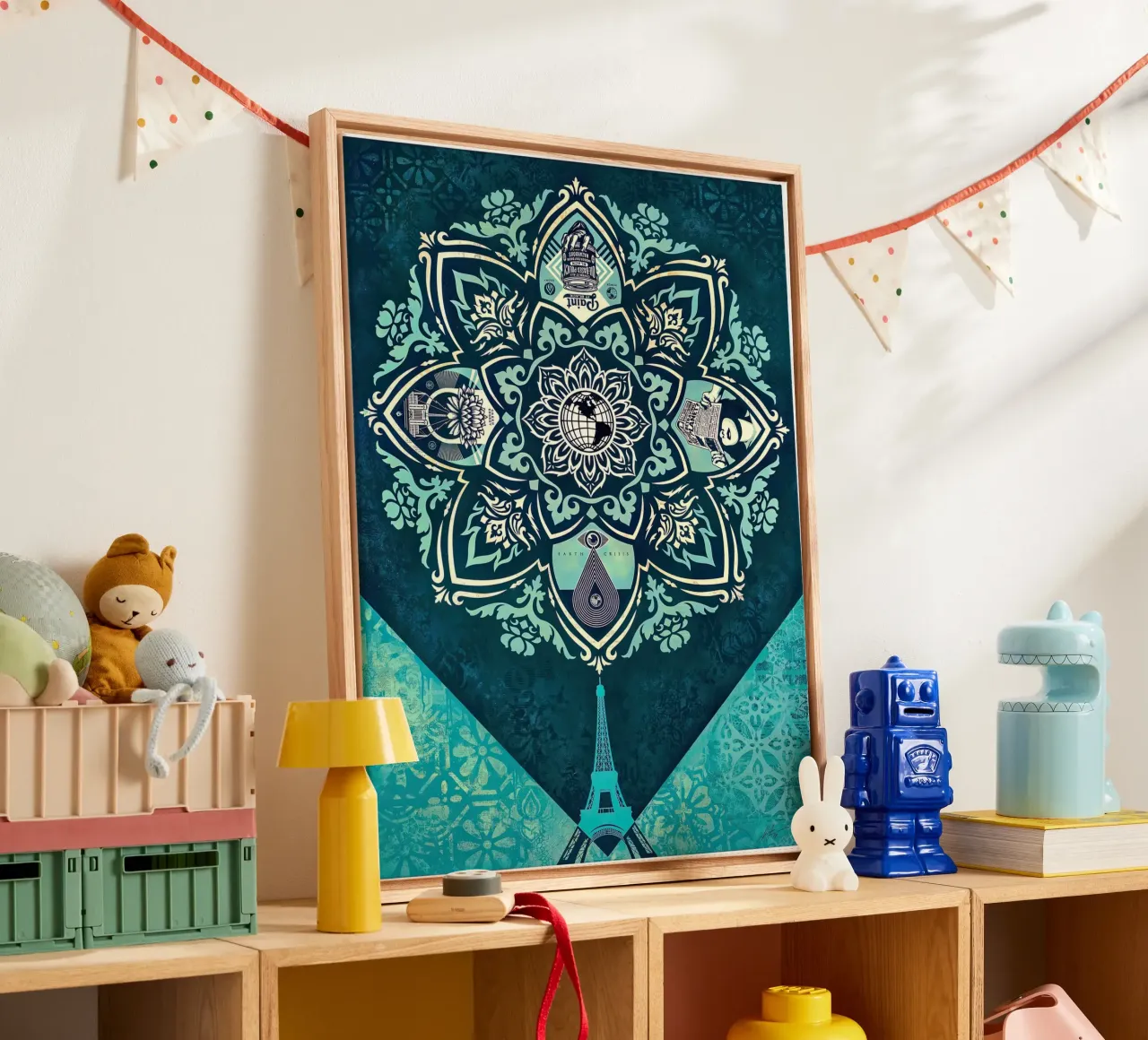 Un equilibrio delicato tela con Cornice a cassetta da American Poster