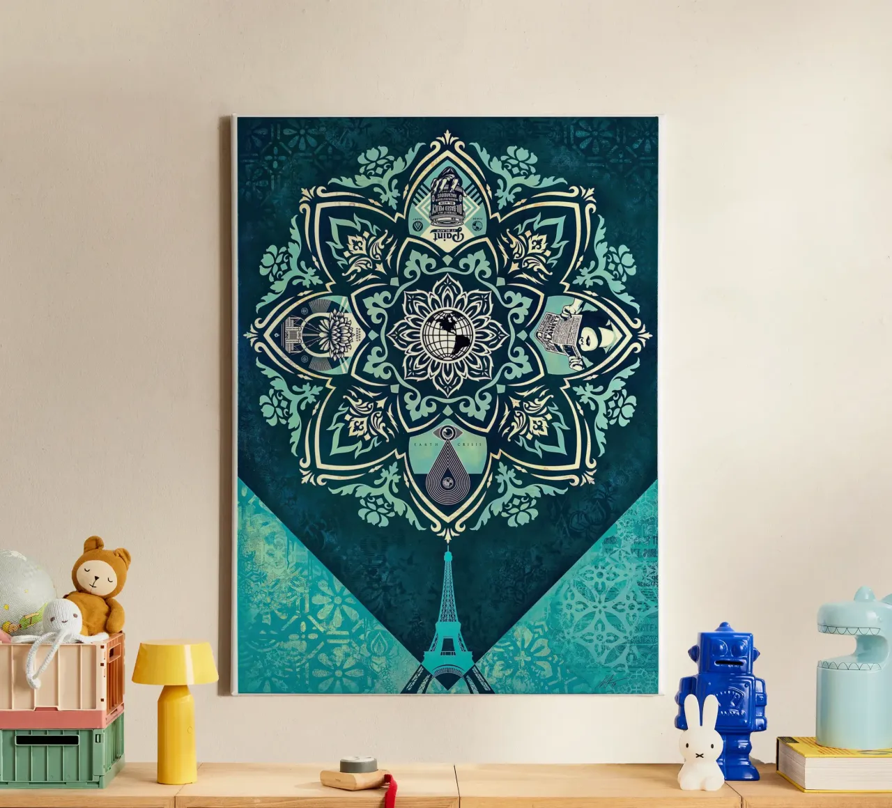 Un equilibrio delicato tela con Cornice a cassetta da American Poster