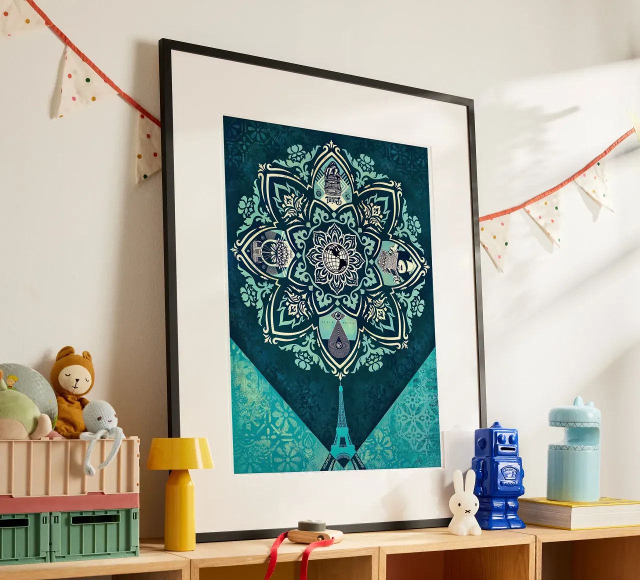 Un equilibrio delicato poster con telaio in alluminio da American Poster
