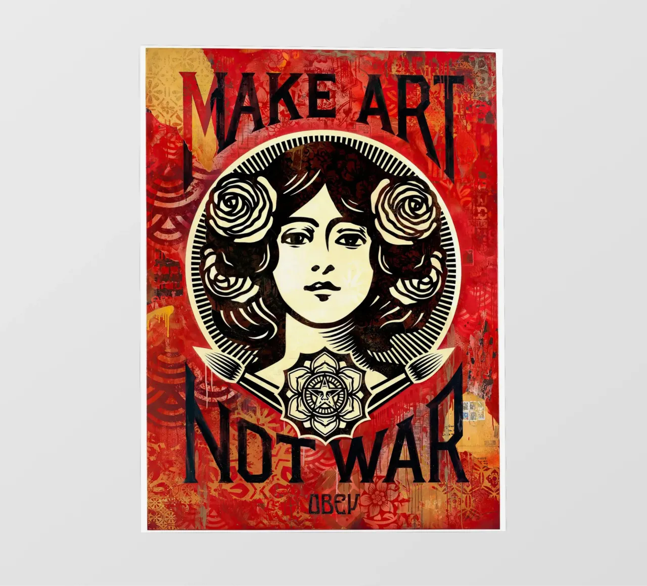 Make Art Not War 2019 pellicola backlit da American Poster
