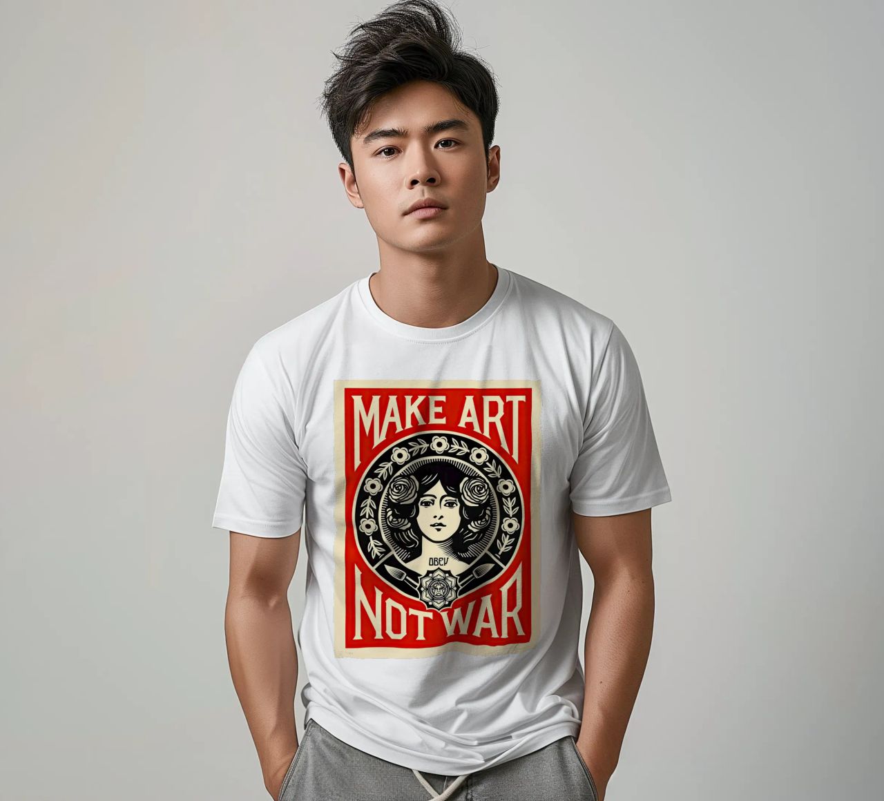 MACHT KUNST STATT KRIEG T-Shirt von American Poster