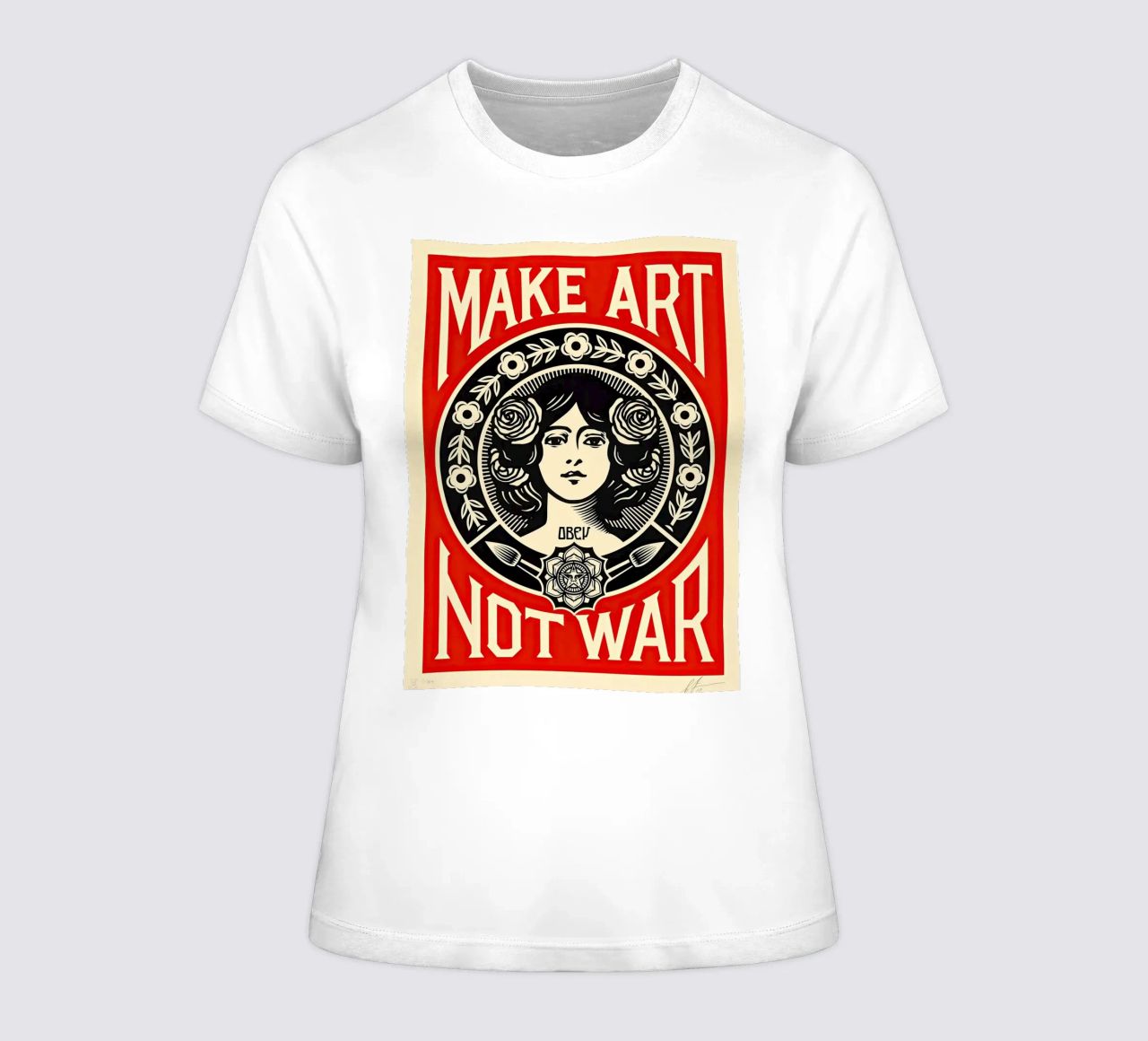 MACHT KUNST STATT KRIEG Frauen T-Shirt von American Poster