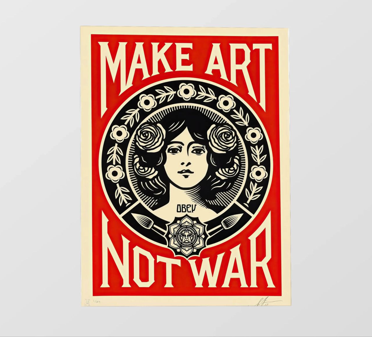 MACHT KUNST STATT KRIEG Backlit Folie von American Poster