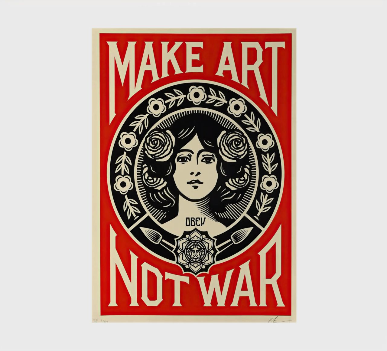 MACHT KUNST STATT KRIEG Notizbuch von American Poster