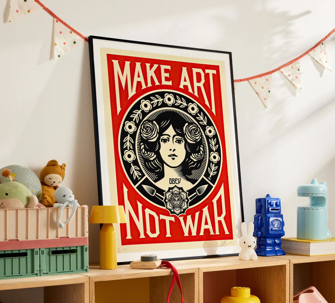 MACHT KUNST STATT KRIEG Poster von American Poster