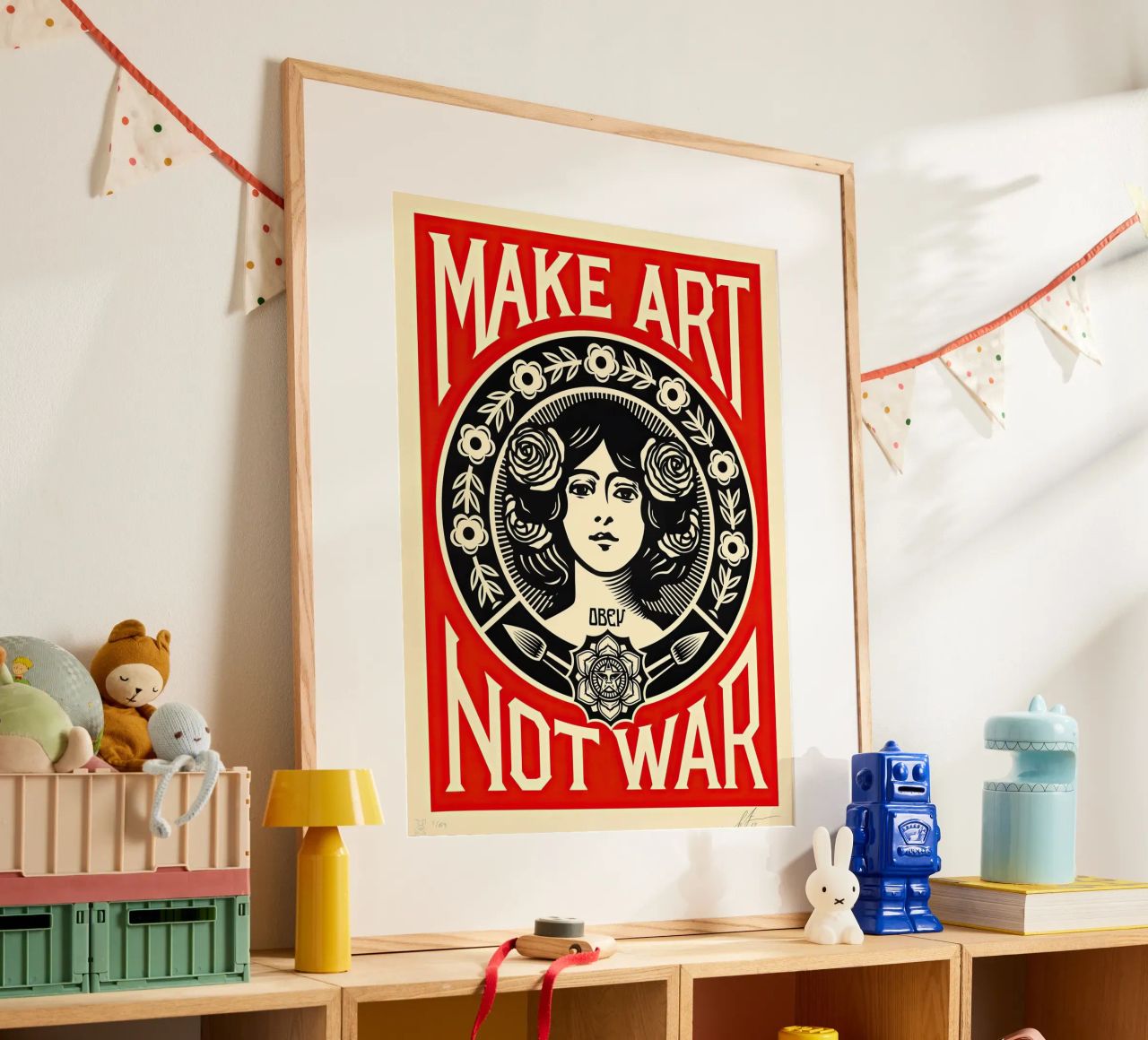 MACHT KUNST STATT KRIEG Poster von American Poster