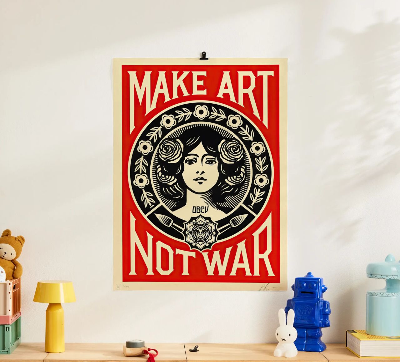MACHT KUNST STATT KRIEG Poster von American Poster