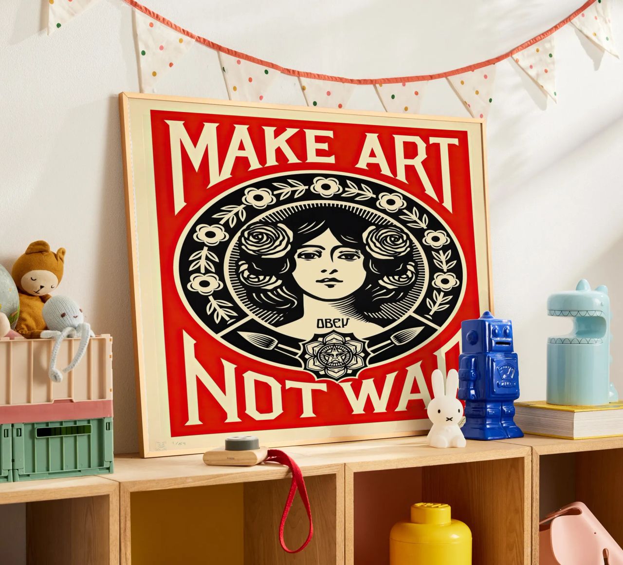 MACHT KUNST STATT KRIEG Poster von American Poster