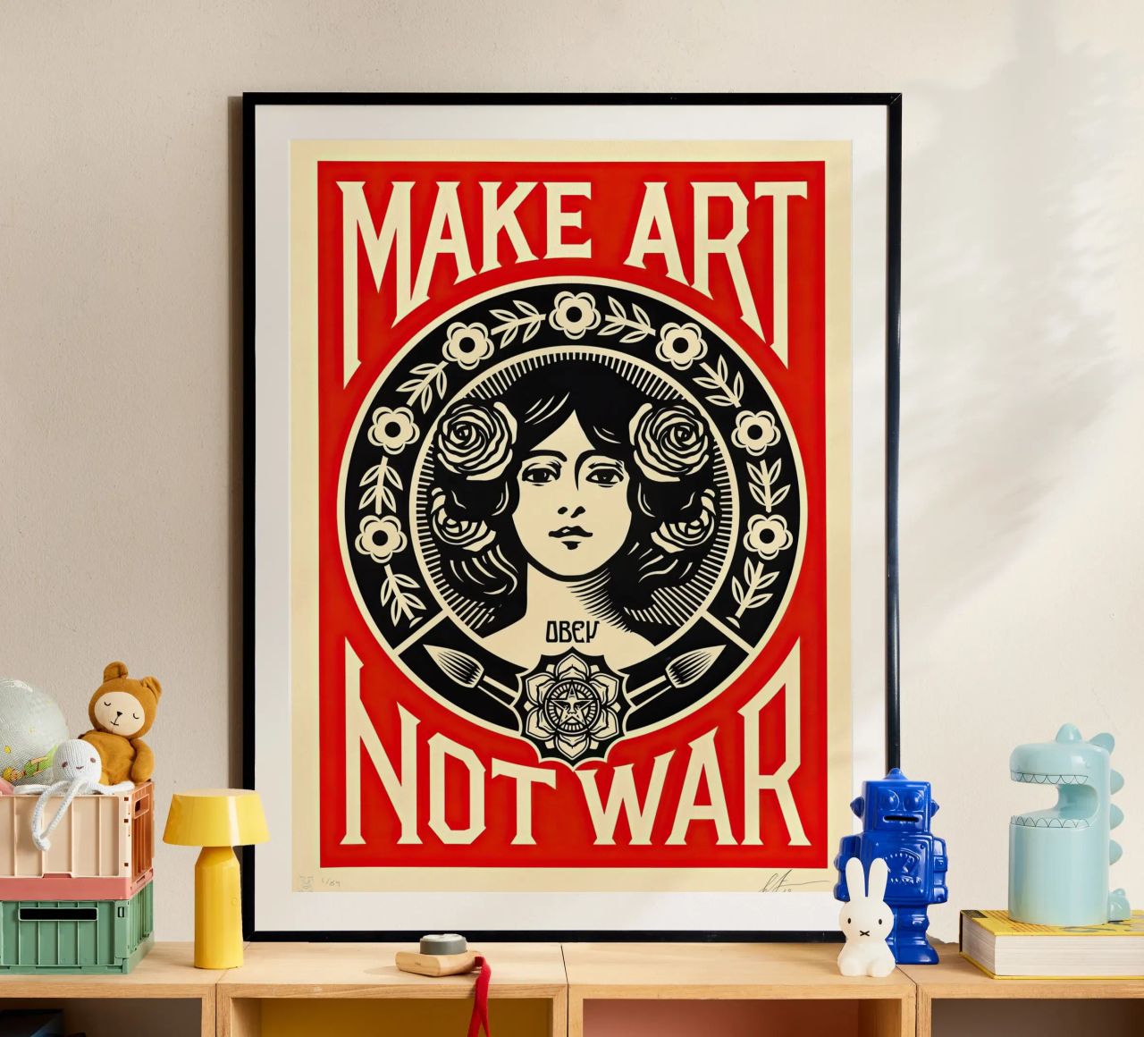 MACHT KUNST STATT KRIEG Poster von American Poster